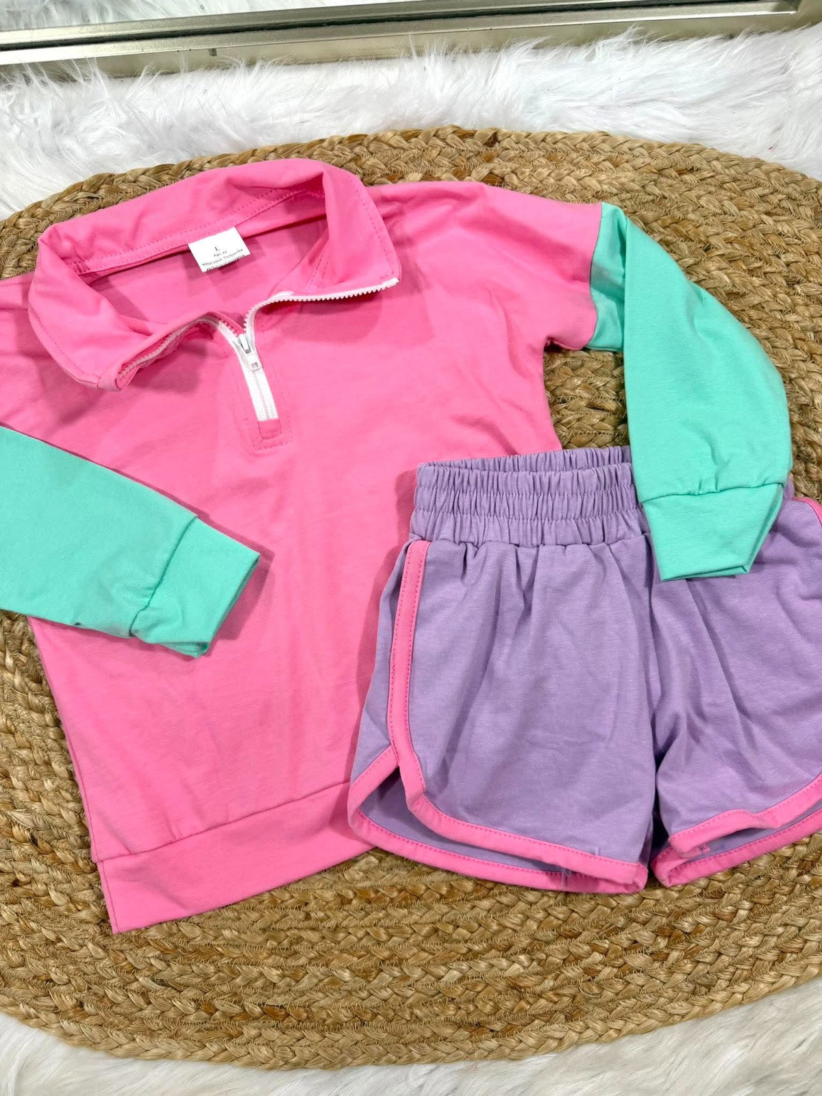 Toddler Colorblock Short Set
