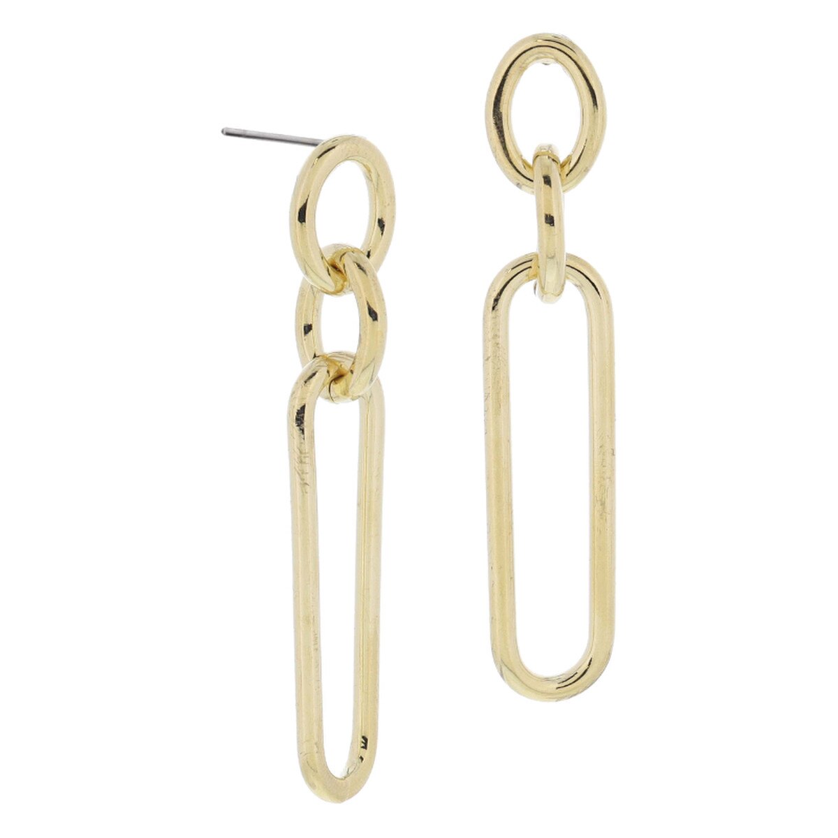 Jane Marie Oval Links Paperclip Earrings