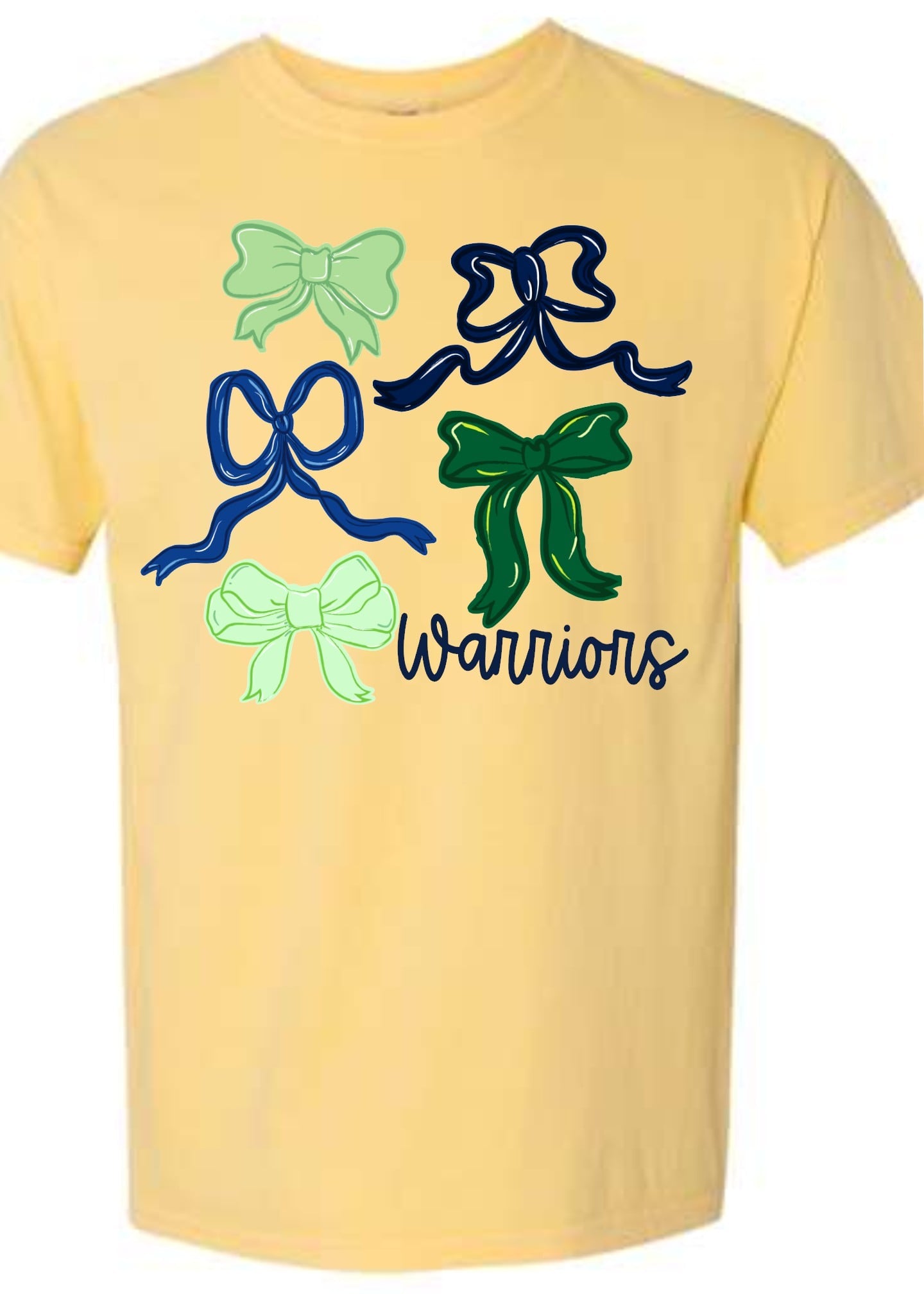 Warriors Ribbon Butter School Tee