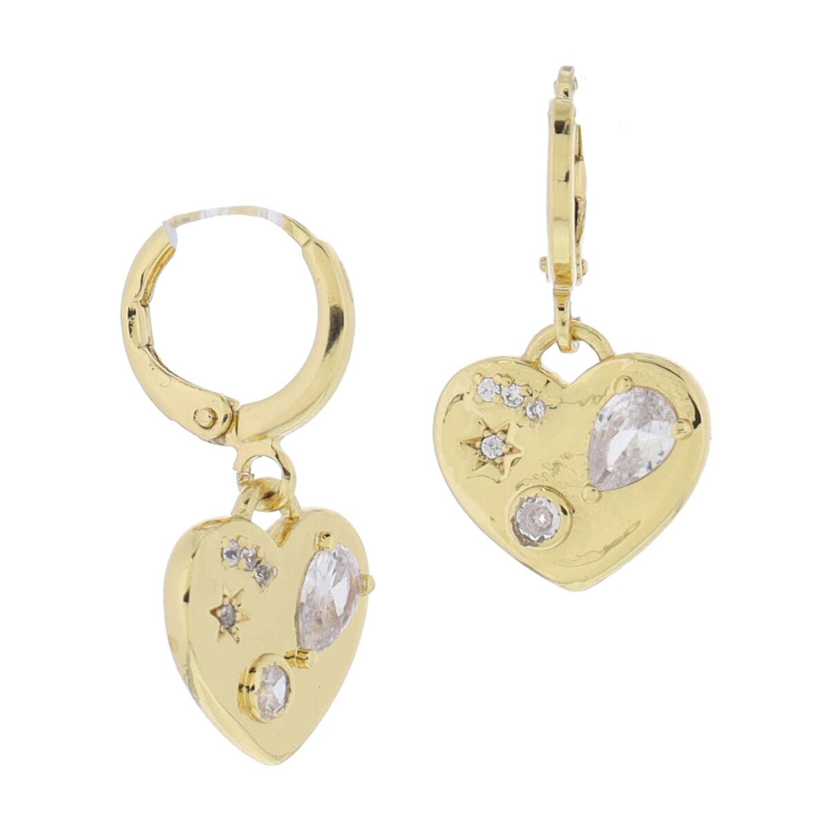 Jane Marie Heart Crystal Earrings