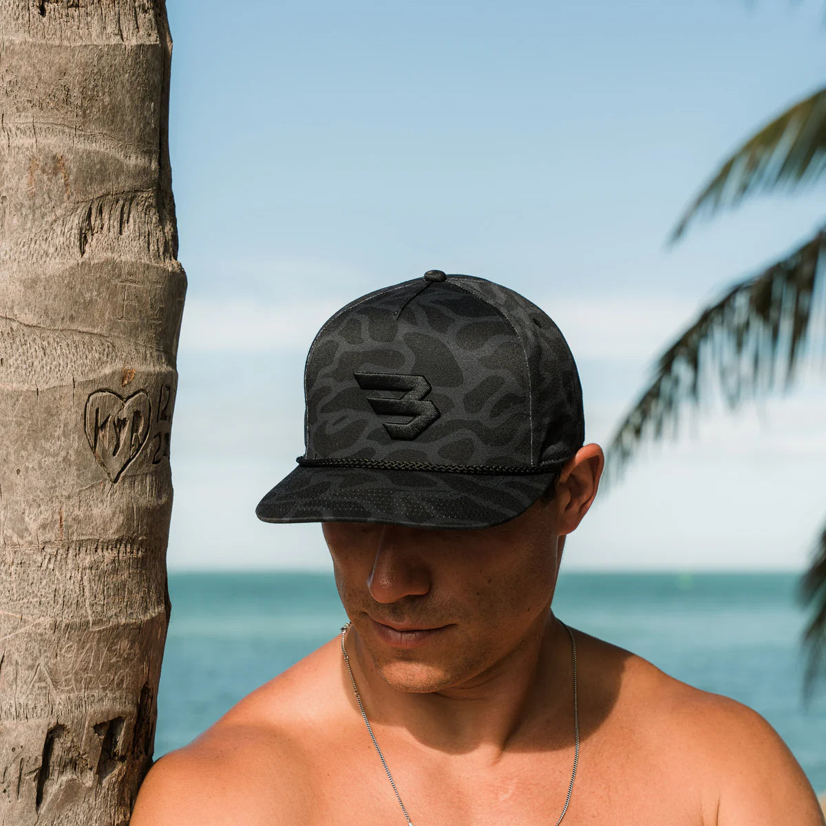 Burlebo Flying B Black Camo Rope Hat