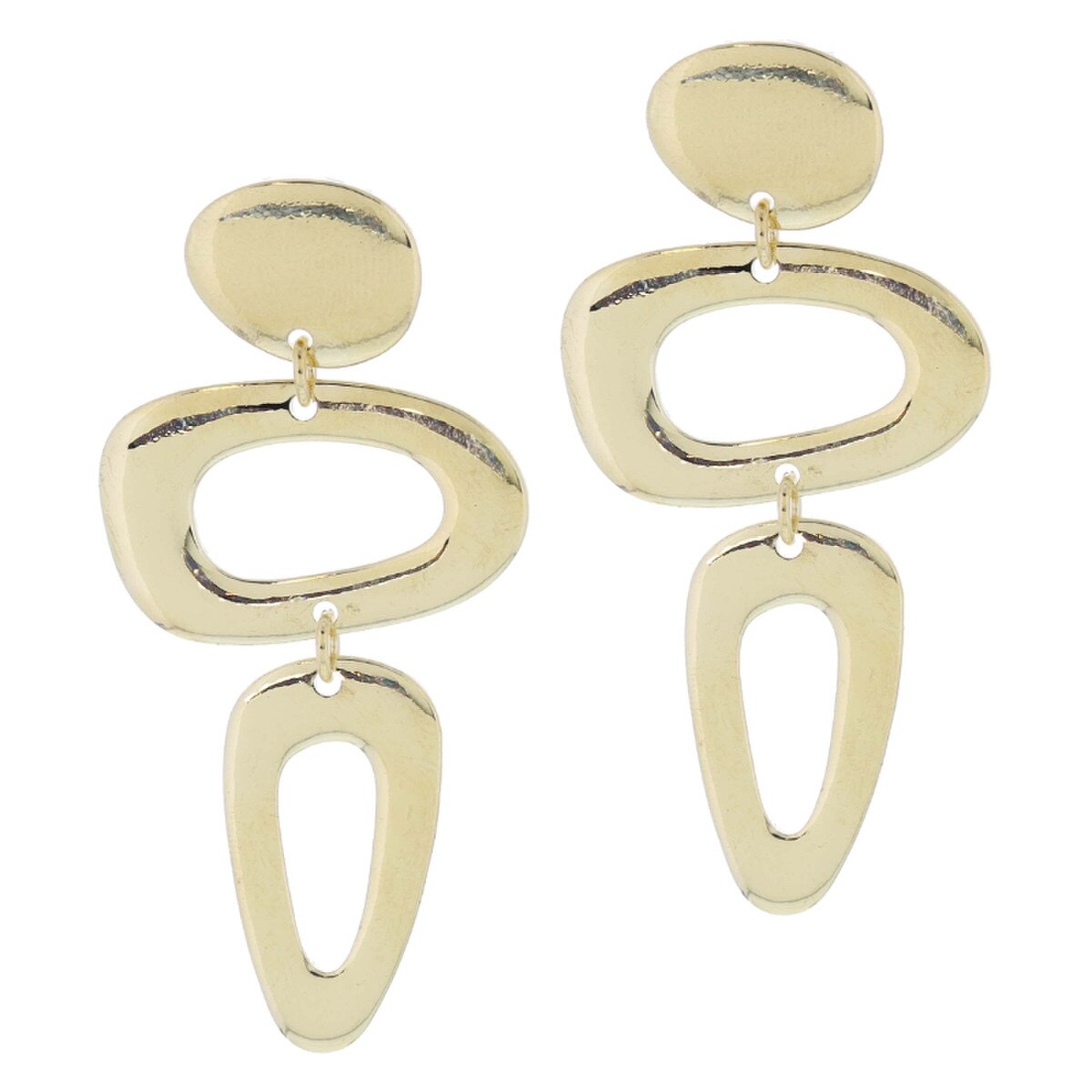 Jane Marie Gold Oval Post Earrings