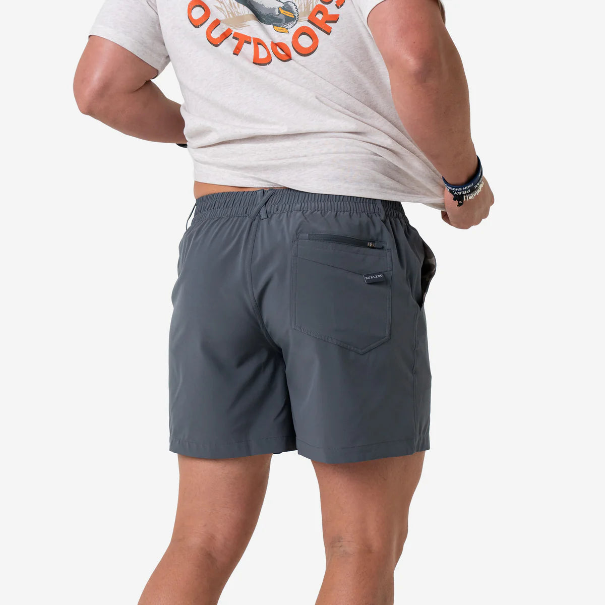 Burlebo Everyday 7" Shorts - River Rock Grey