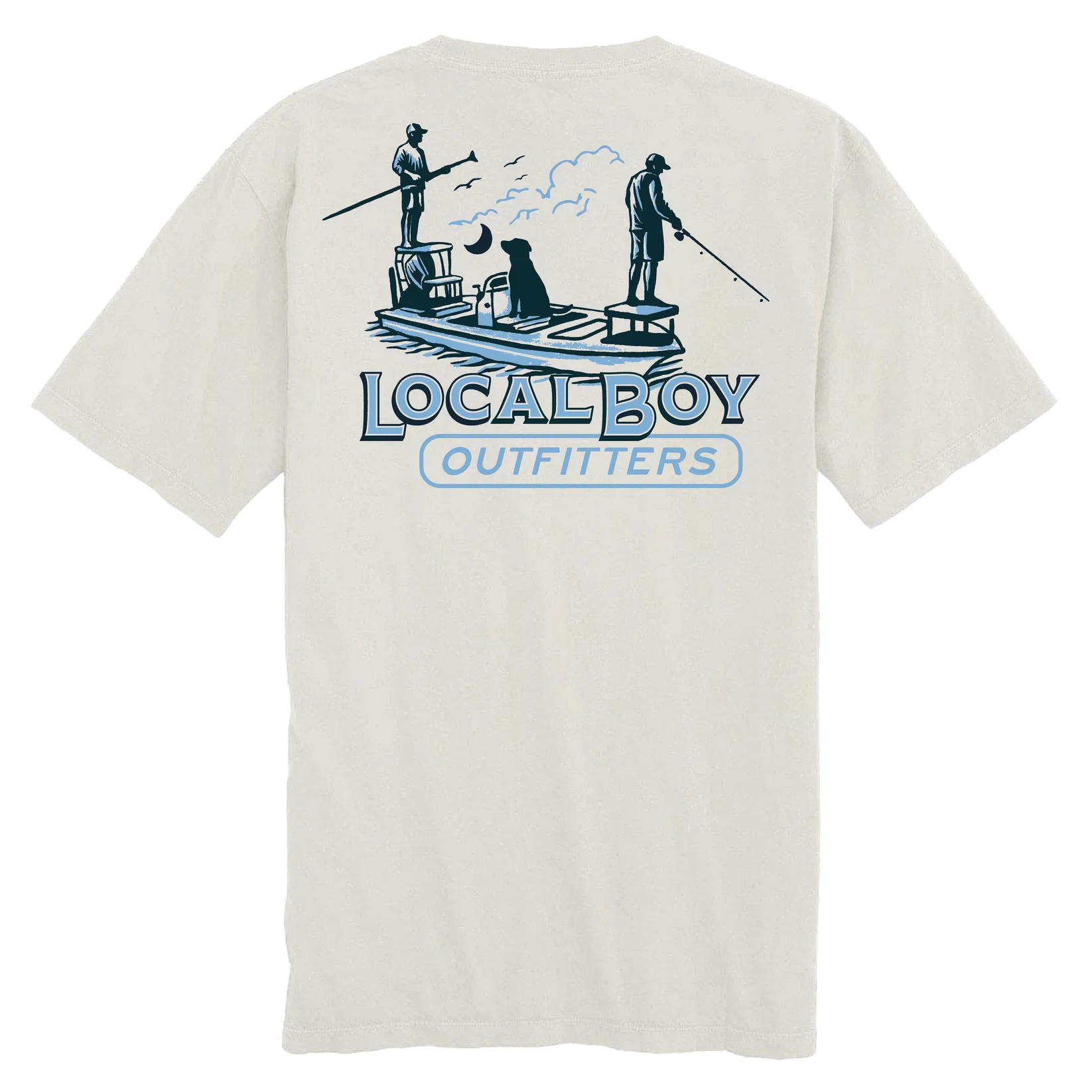 Local Boy Flat Fishin' T-Shirt