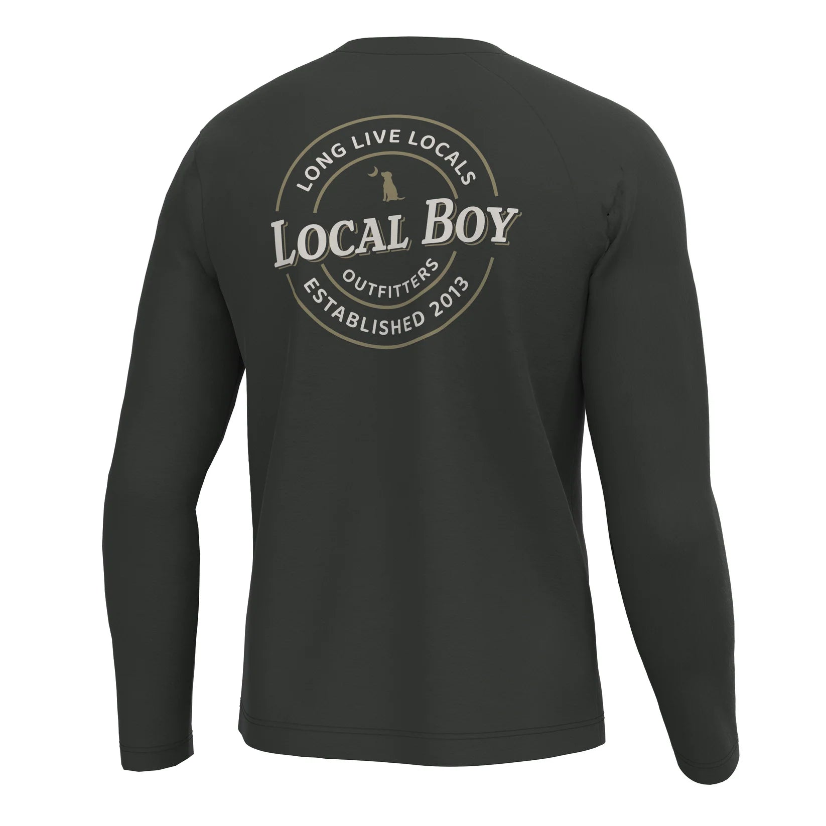 Youth Local Standard Long Sleeve Heather Performance Shirt - Gray