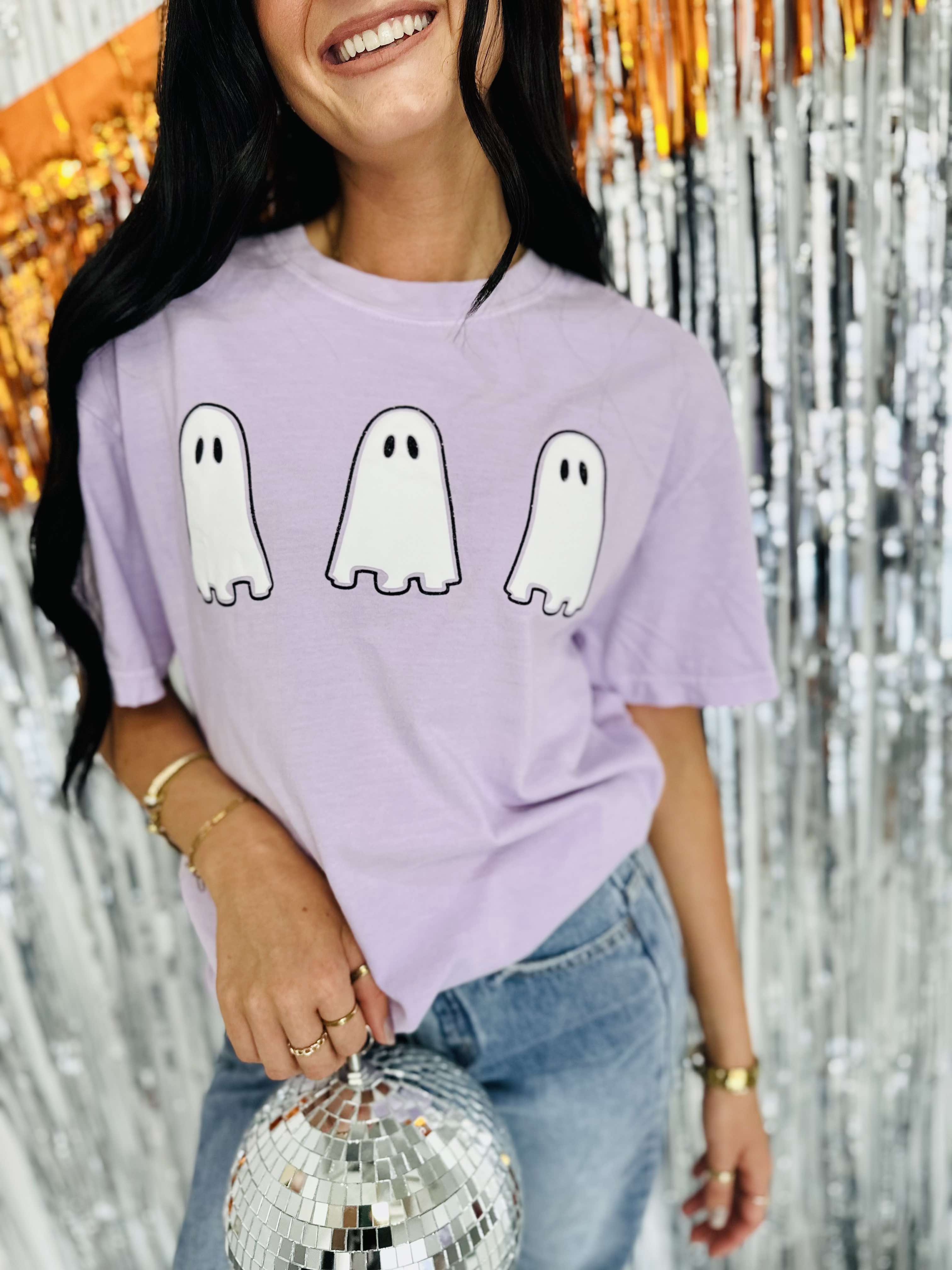 Trio Ghost Orchid Graphic Tee