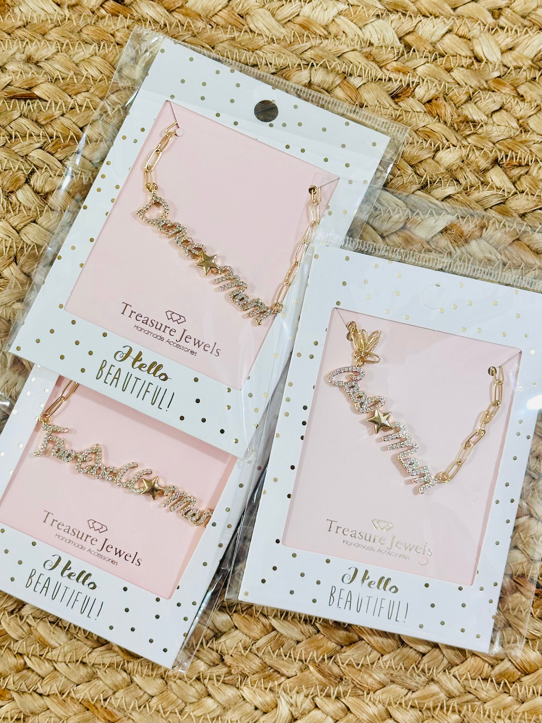 Rhinestone Mom Necklaces