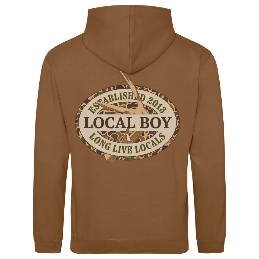 Youth Brushwood Hoodie - Old School Antler Oval