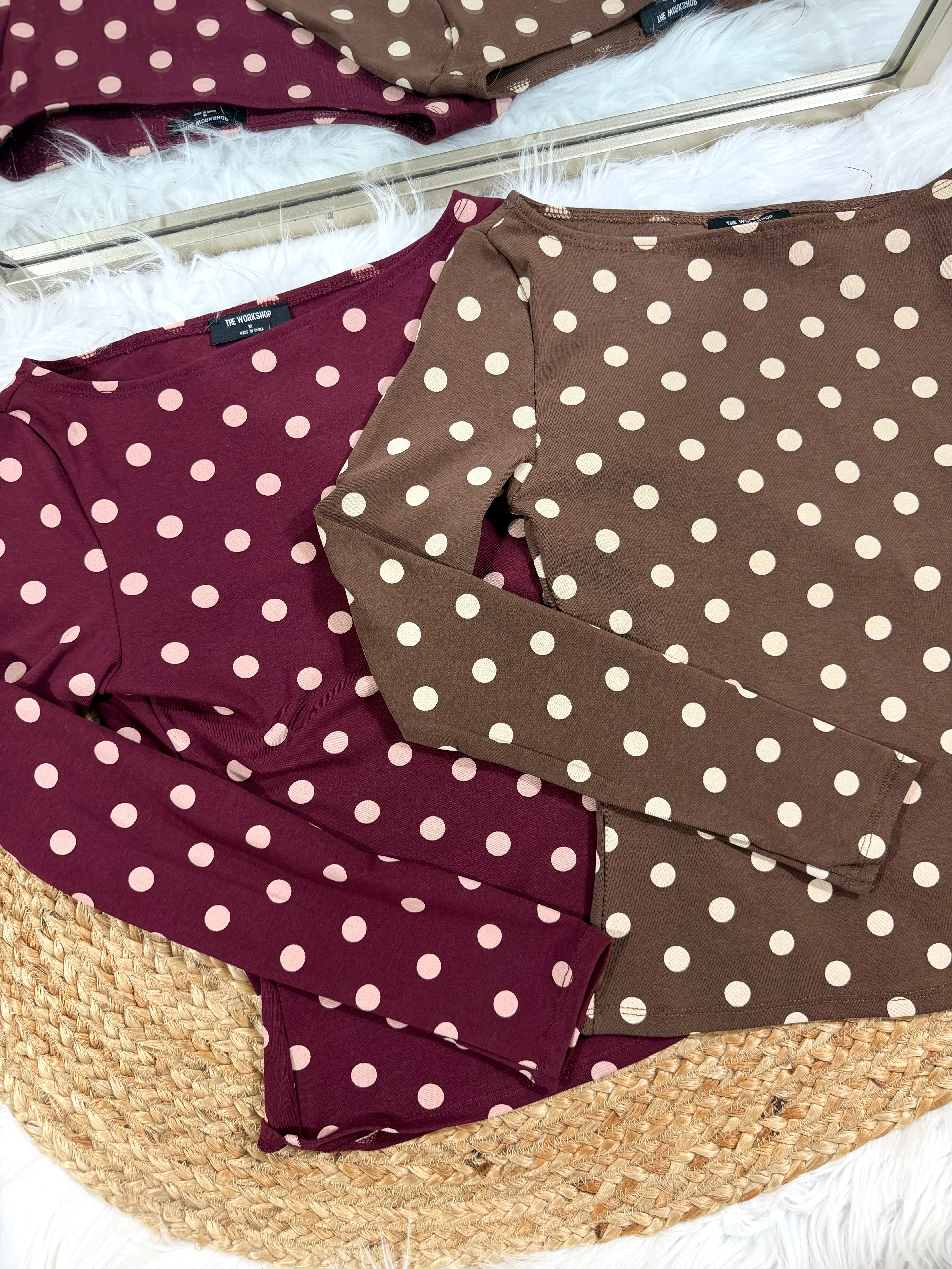 Simply Dotted Long Sleeve Top