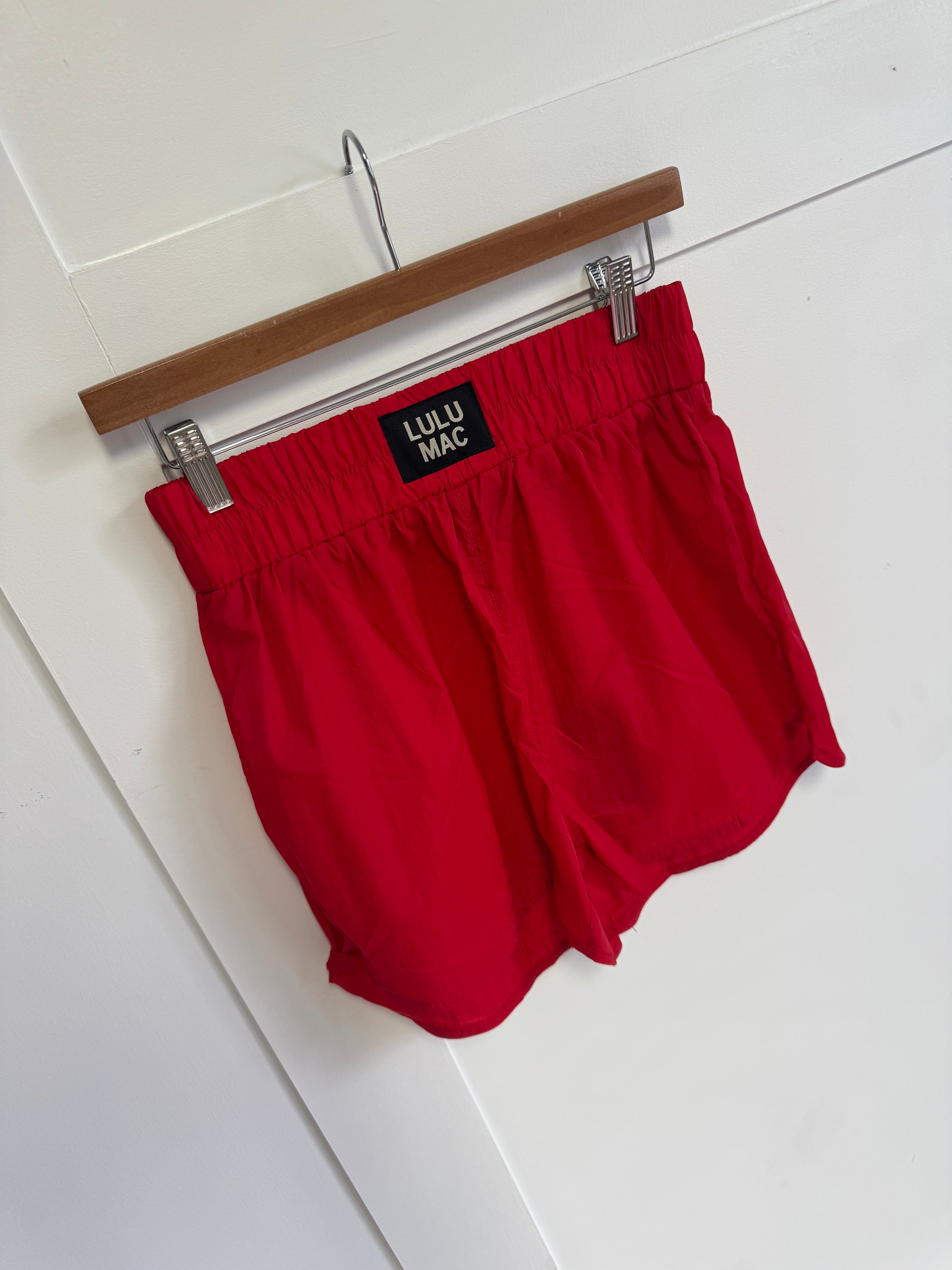 Lulu Mac Red Shorts