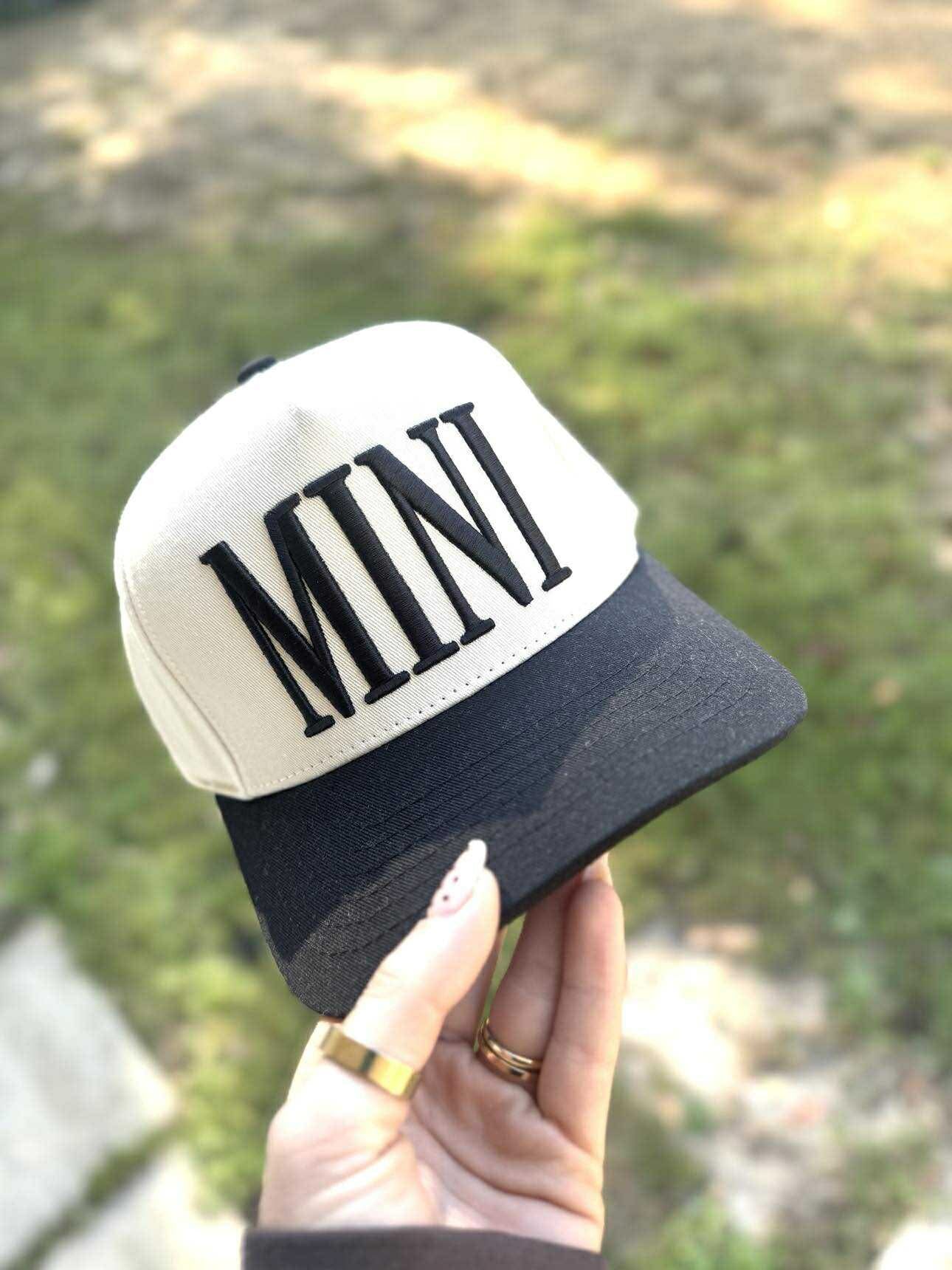 Girls Mini Black Trucker Hat
