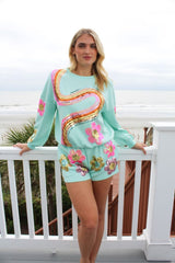 Simply Southern Sequin Retro Floral Set