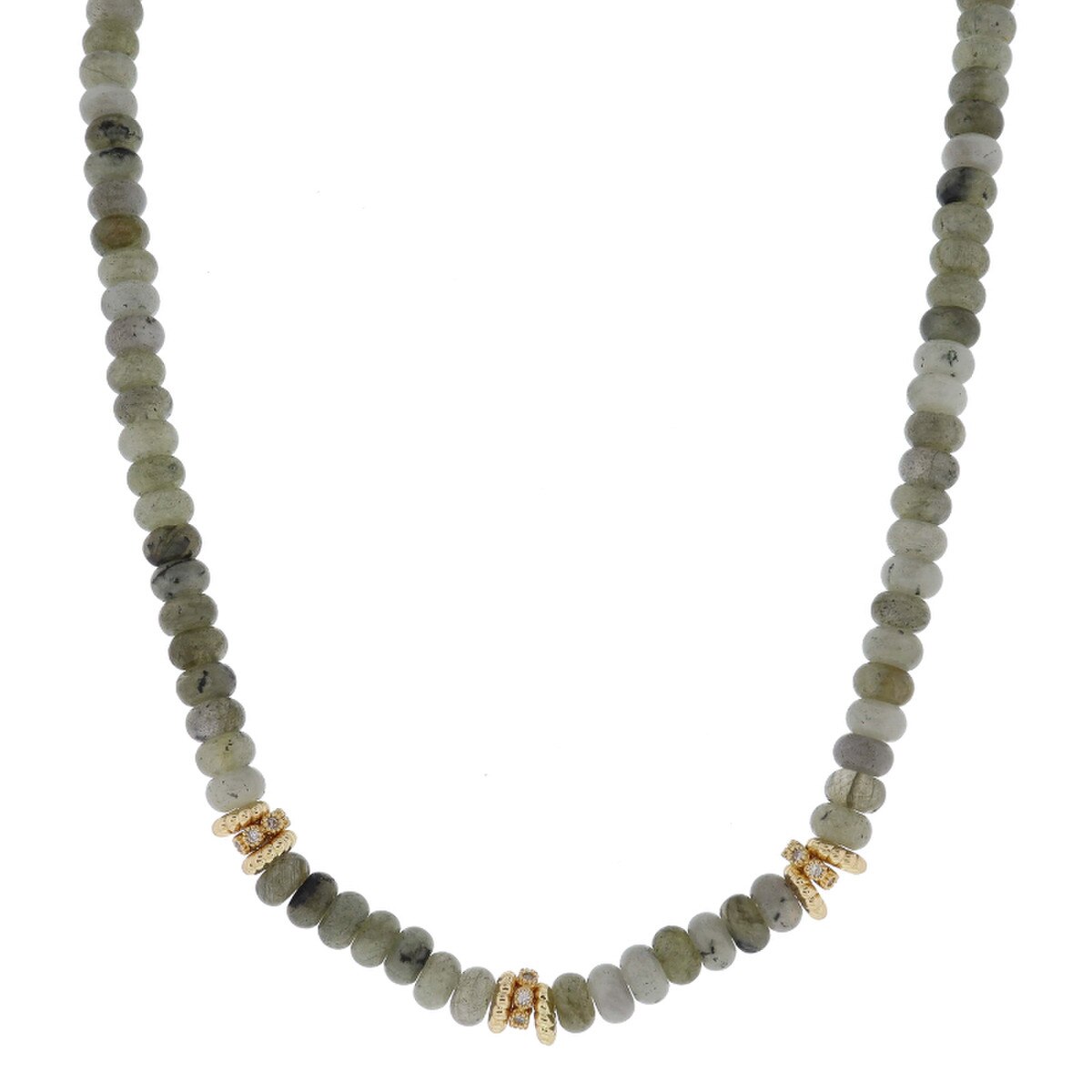 Jane Marie 16" Green Chrystal Beaded Necklace