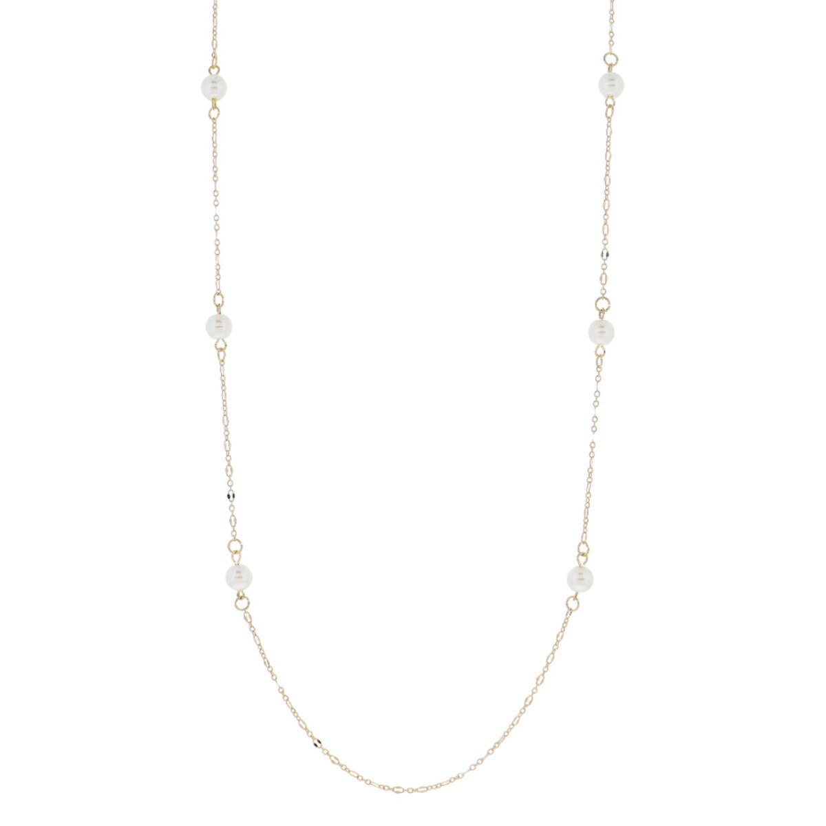 Jane Marie 30" Multi Pearl Chain Necklace