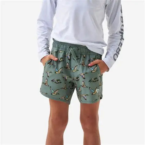 Burlebo Youth Swim Trunks - Jumbo Mallards