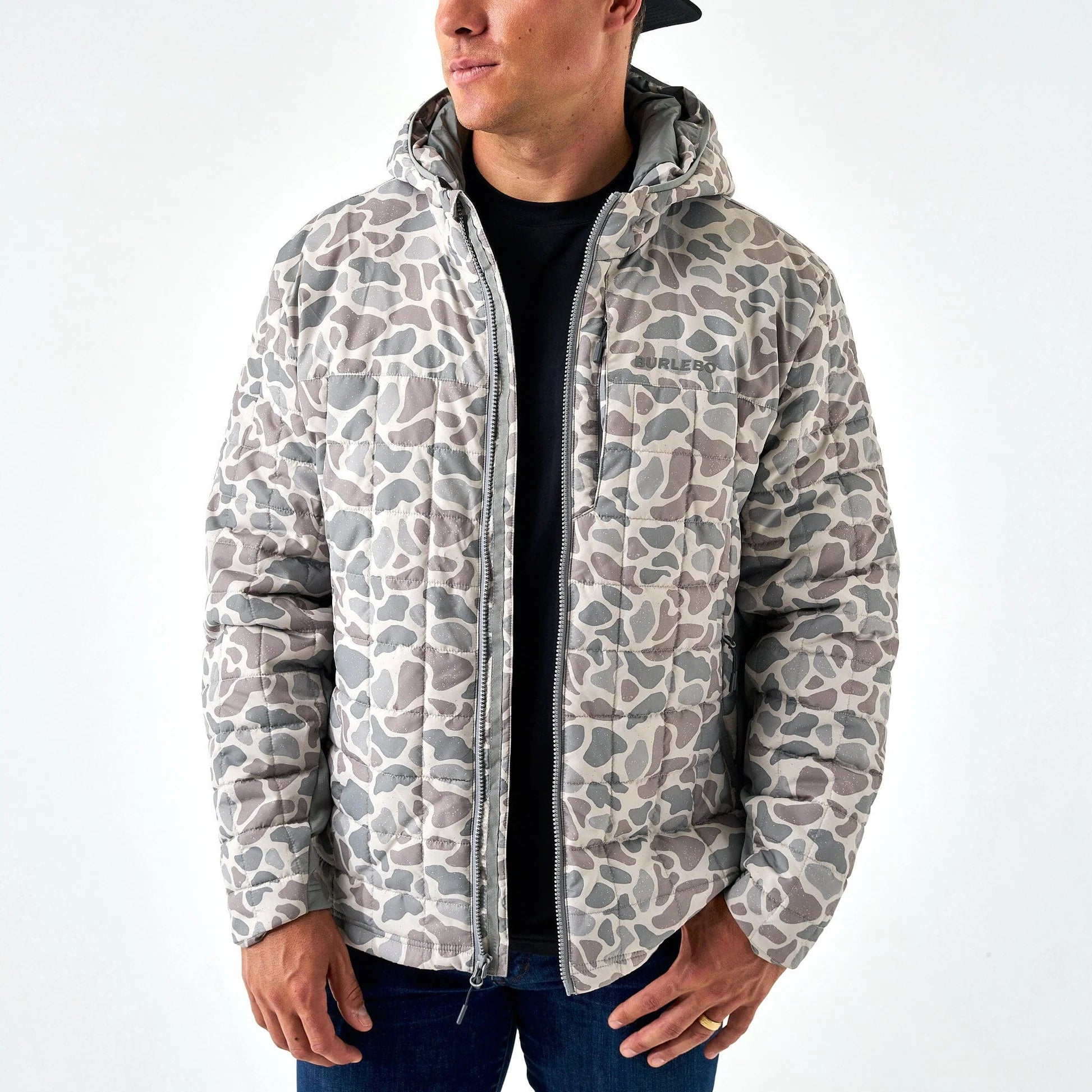 Burlebo Puffer Jacket - Classic Deer Camo