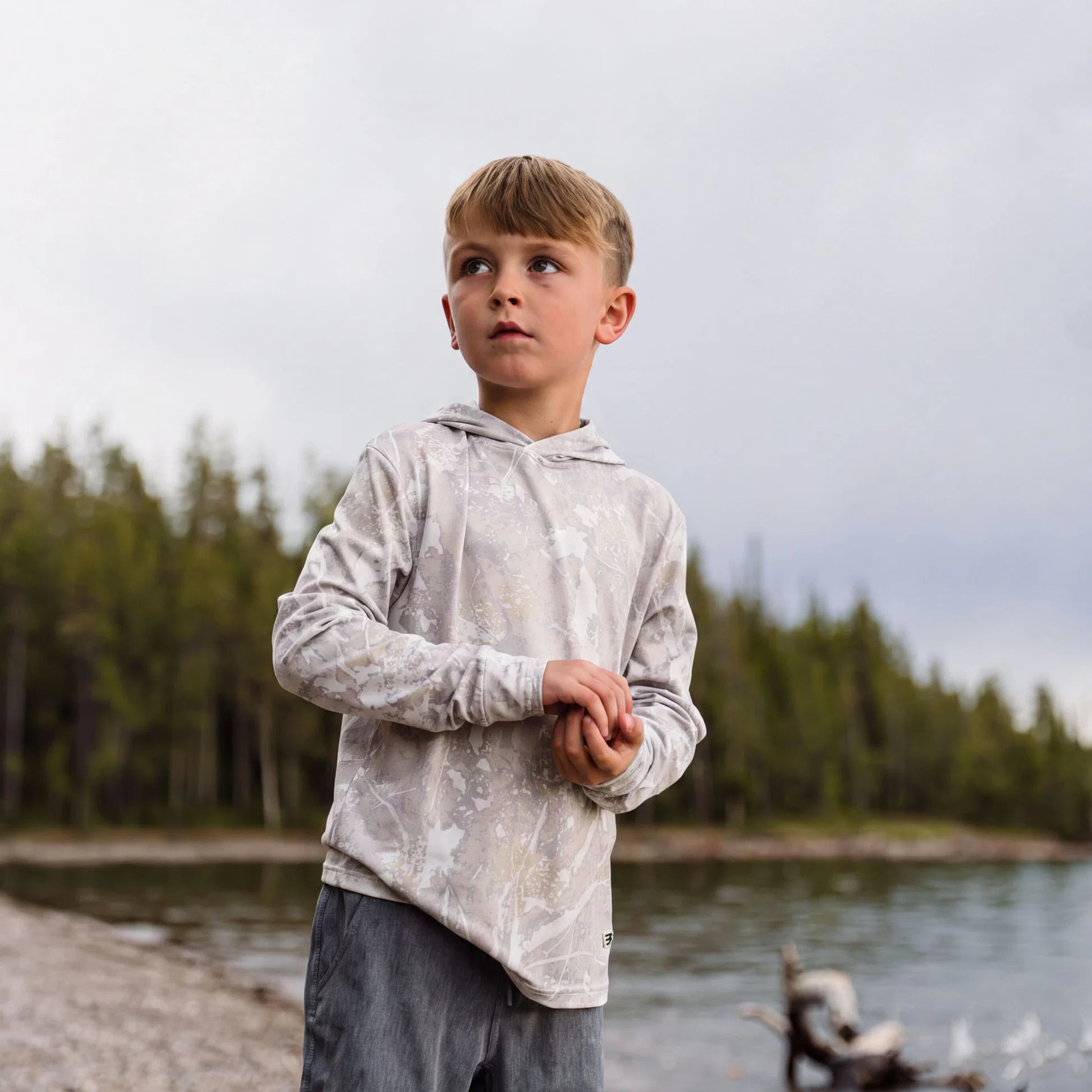 Burlebo Youth Performance Hoodie - Drifter Camo