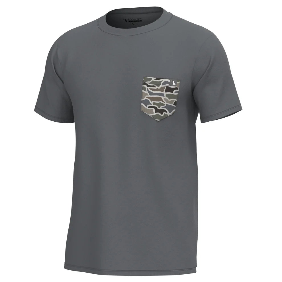 Local Boy Youth Heather-Blend Crew - Graphite/Cool Oak