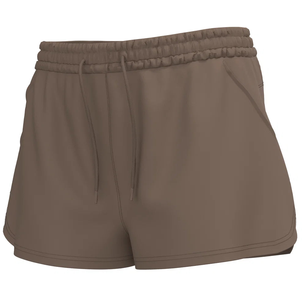 Local Girl Velvet Fleece Shorts - Cocoa