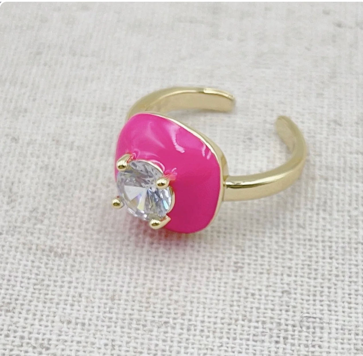 Emily Hot Pink One Size Ring