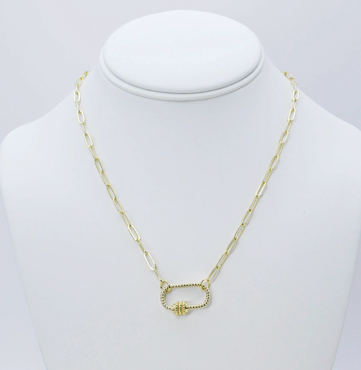 Clip Charm Gold Necklace