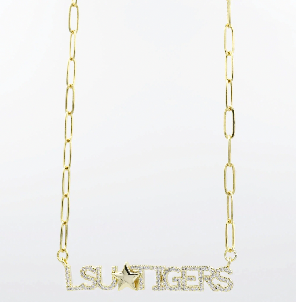 LSU Tigers Gold necklace
