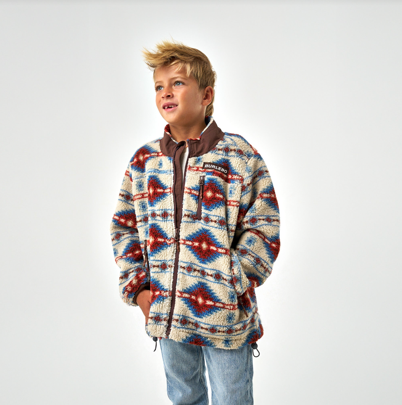 Burlebo Youth Mountain Fleece Sherpa - Arizona Aztec