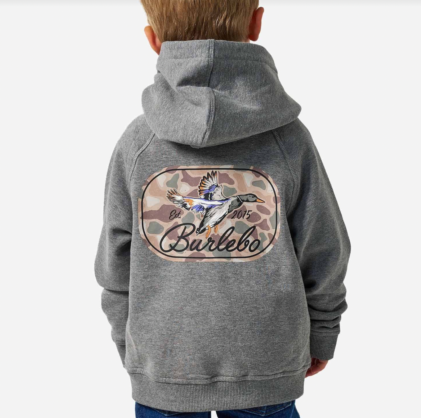 Burlebo Youth Fleece Hoodie - Ducks Flying In