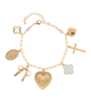 Clover Multi Charm Bracelet