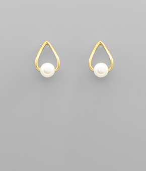 Teardrop Pearl Earrings