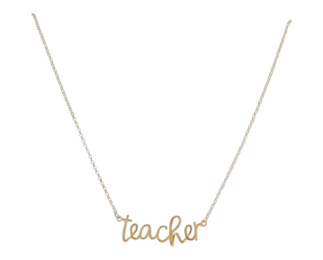 Jane Marie 18K Gold Plated Teacher Necklace