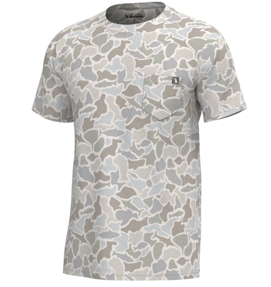 Local Boy Youth Heather-Blend Crew - Saltwater Camo