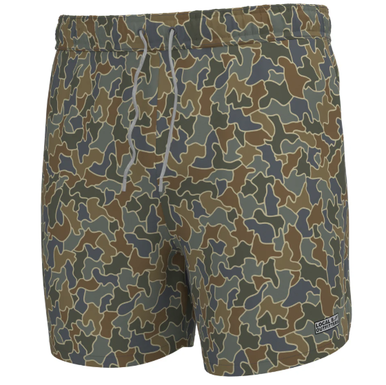 Local Boy Swim Trunks - Rust Cobblestone