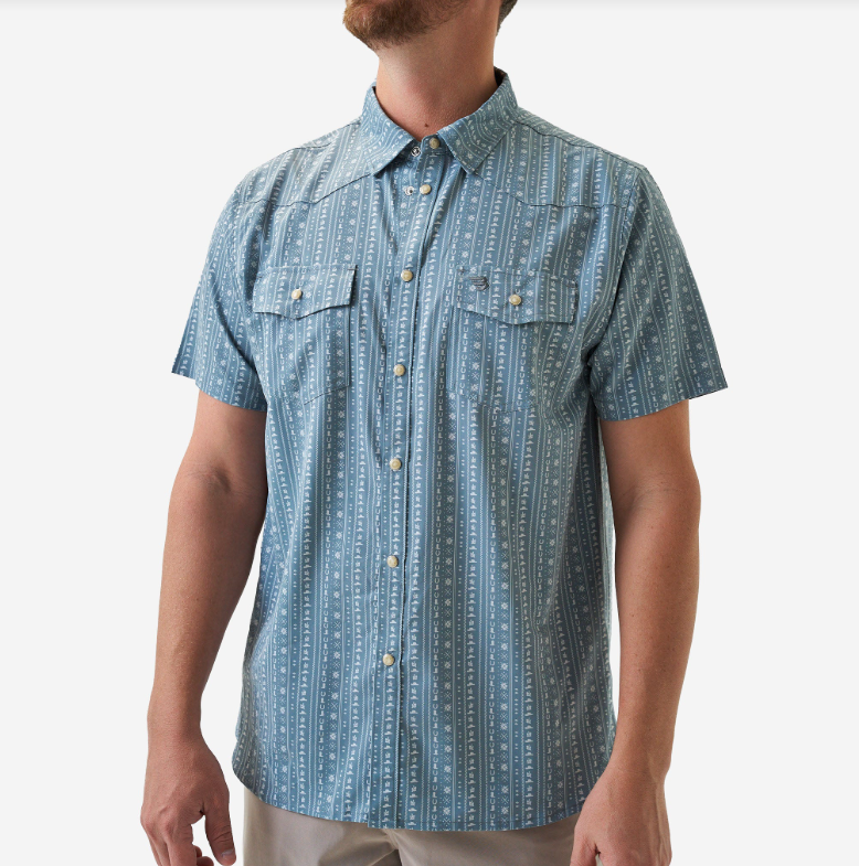 Burlebo Performance Western Shirt - Ranch Sage