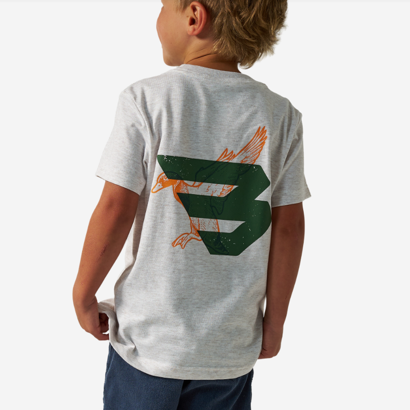 Burlebo Youth Short Sleeve Tee - Flying B Green Logo