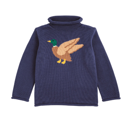 Boys Mallard Rollneck Sweater