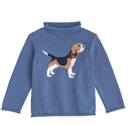 Boys Beagle Rollneck Sweater