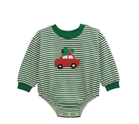 Boys Crochet Car Sweatshirt Bubble