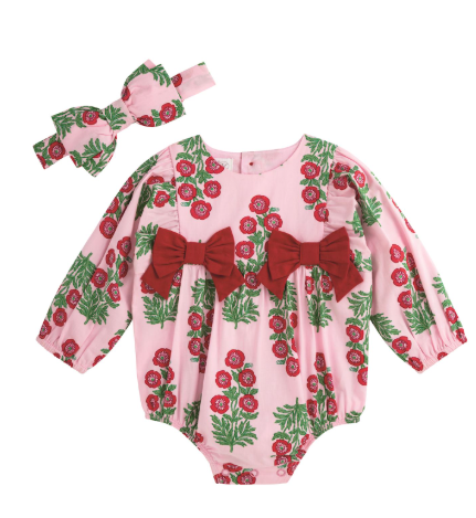 Girls Block Print Bubble & Headband Set