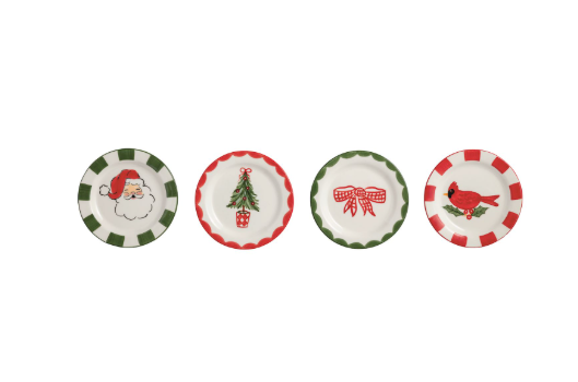 Christmas Tidbit Plates