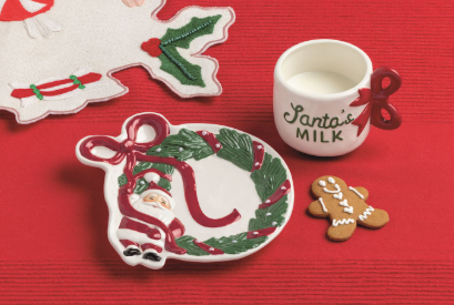 Santa Milk & Cookies Set