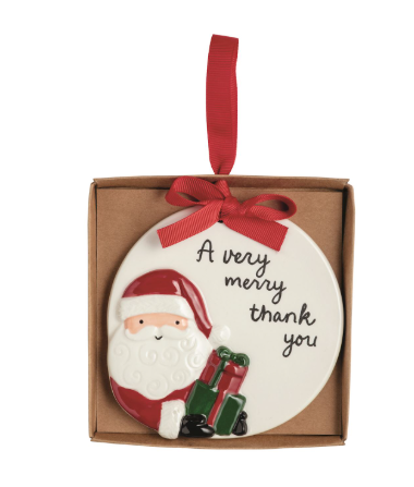 Hand Painted Thank You Ornament