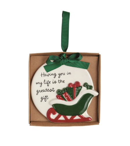 Hand Painted Thank You Ornament