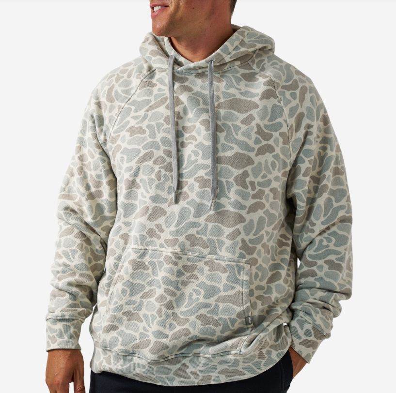 Burlebo Vintage Fleece Hoodie - Classic Deer Camo