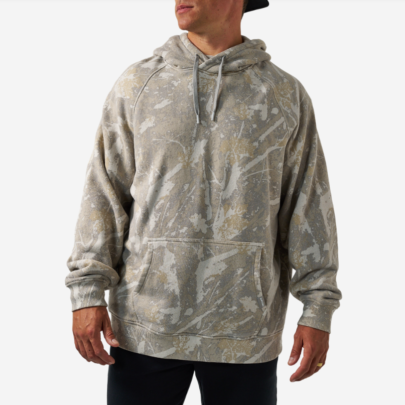 Burlebo Vintage Washed Fleece Hoodie - Drifter Camo