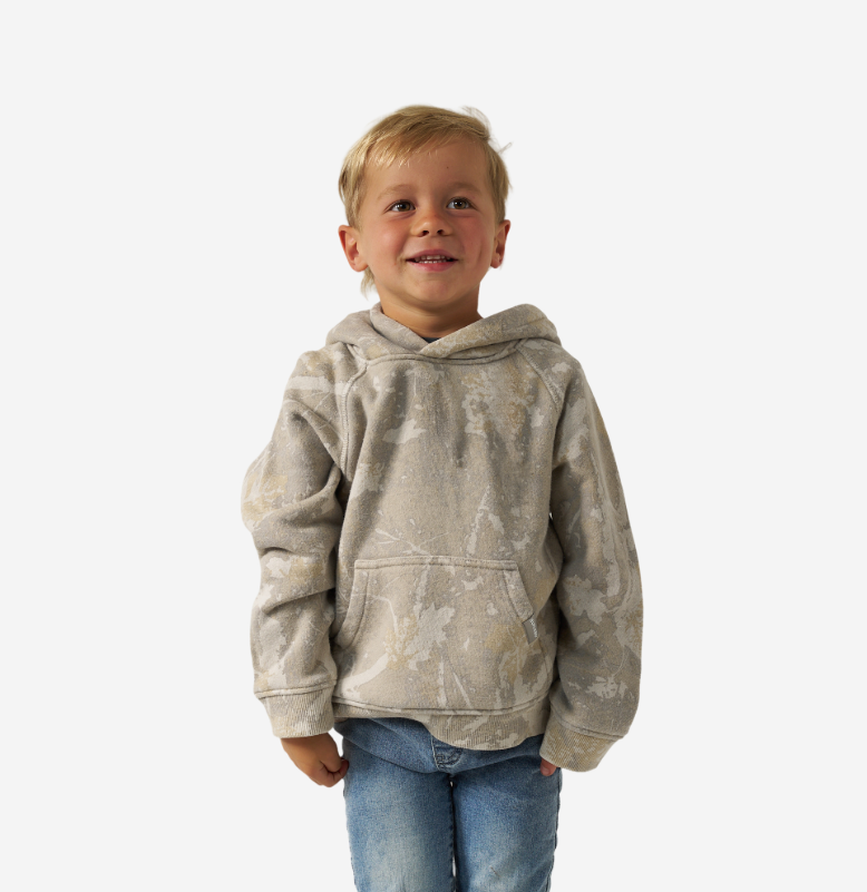 Burlebo Youth Vintage Washed Fleece Hoodie - Drifter Camo