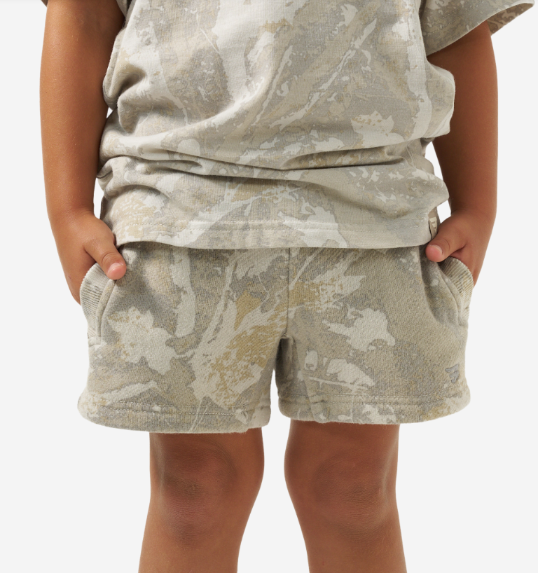 Burlebo Youth Vintage Washed Shorts - Drifter Camo