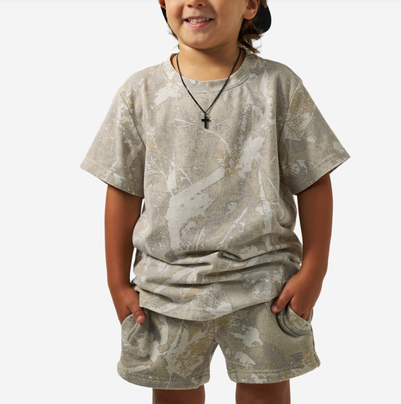 Burlebo Youth Vintage Washed Tee - Drifter Camo
