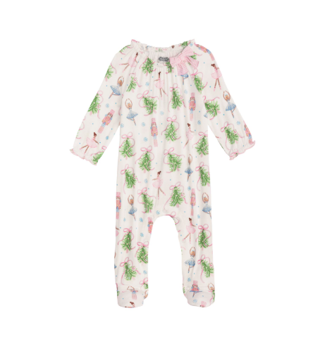 Girls Christmas Tree Bow Sleeper