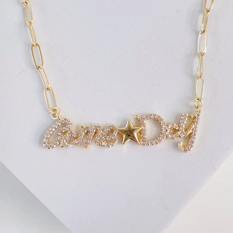 Game Day Gold Necklace